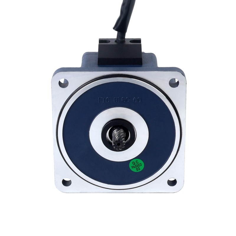 48V 60W 1000RPM Geared Brushless DC Motor 0.46Nm(65.14oz.in) 3:1 Spur Gearbox - F5B60-48GN-30S/5GN3K | StepperOnline AU