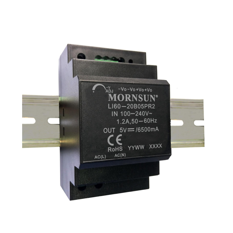 60W 15V 4.0A 85-264VAC/120-370VDC DIN Rail Switching Power Supply - LI60-20B15PR2 | StepperOnline AU