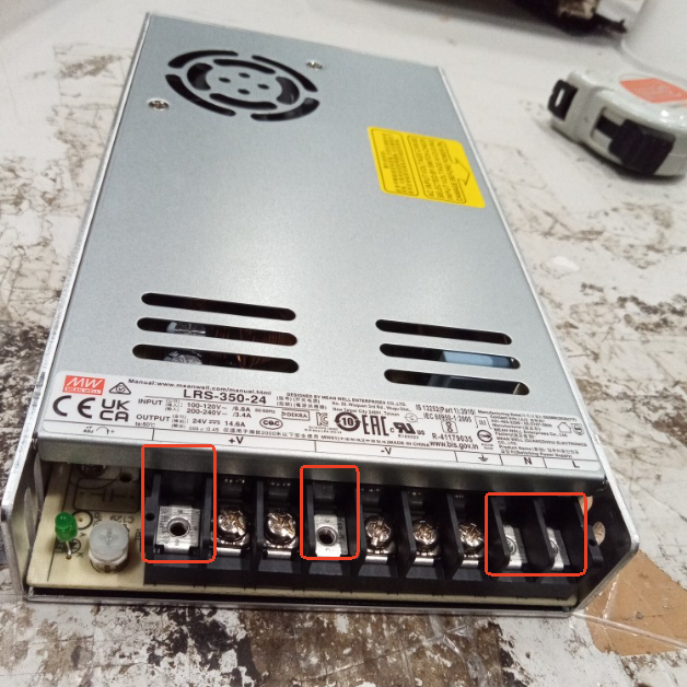 Used - Stock in Germany - LRS-350-24 MEANWELL 350W 24VDC 14.6A 115/230VAC Enclosed Switching Power Supply - LRS-350-24-USED | StepperOnline AU