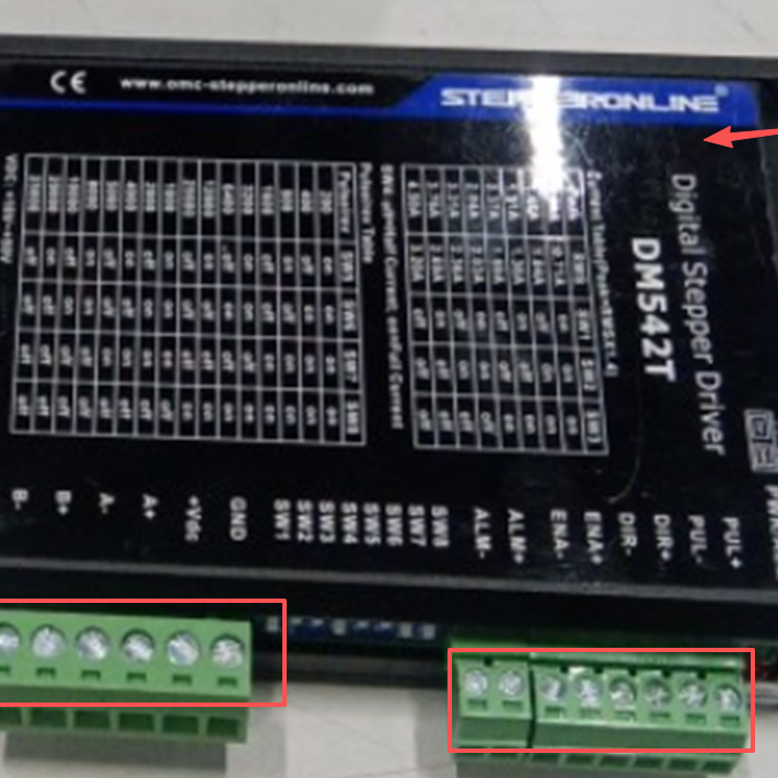 Digital Stepper Driver 1.0-4.5A 18-50VDC for Nema 17, 23, 24 Stepper Motor - DM542T | StepperOnline AU